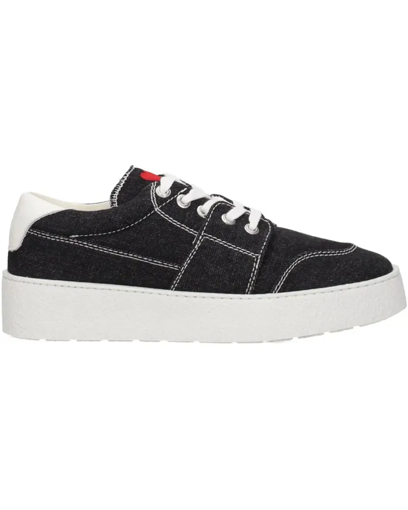 AMI Paris Low-Top Sneaker Madison De Coeur Logo Sneakers schwarz Schwarz