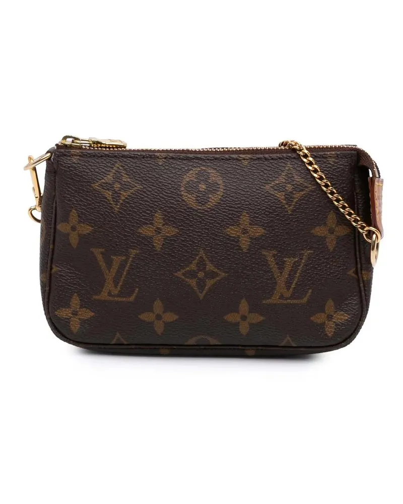 Louis Vuitton Crossbody Bags Monogram Mini Pochette Accessoires braun Braun