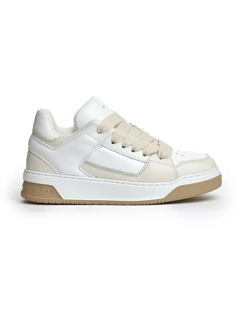 Hogan Low-Top Sneaker Chamallow Leather White weiß Weiß