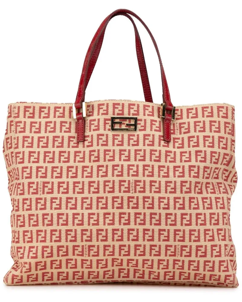Fendi Shopper Zucchino Canvas Tote braun Braun