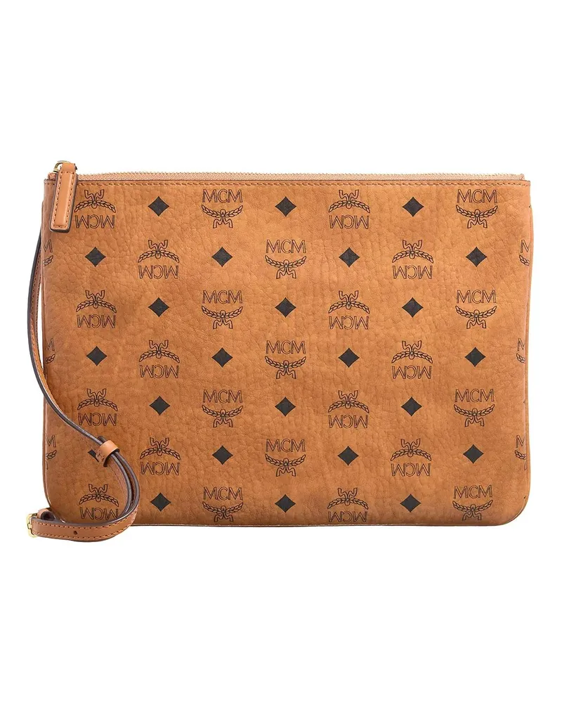 MCM Pochettes Aren Vi Flat Pouch Med Co One Size cognacbraun Cognacbraun