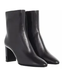 Saint Laurent Boots & Stiefeletten Lou Ankle Boots In Smooth Leather Schwarz