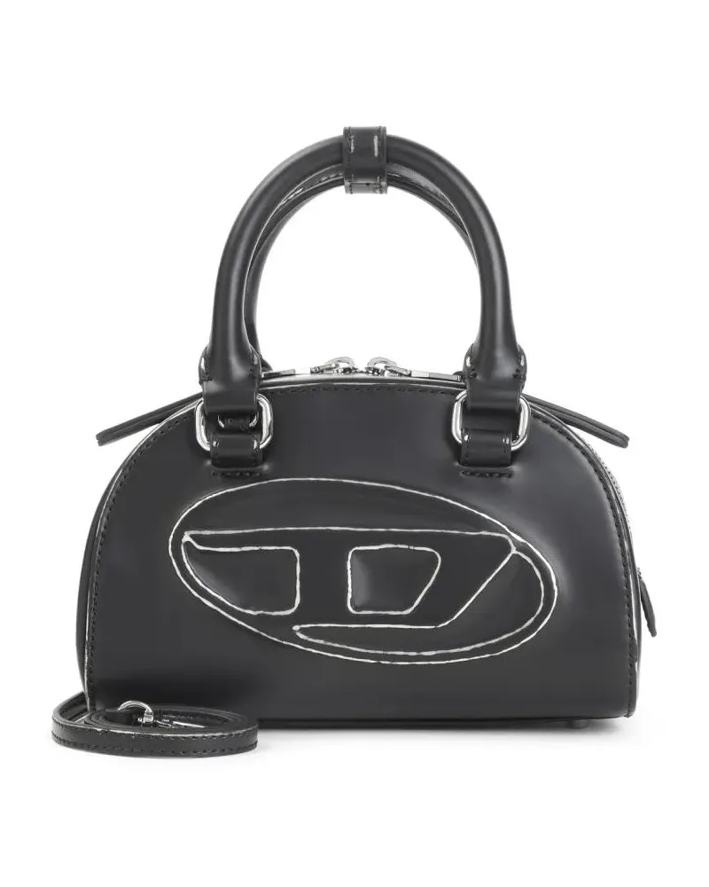 Diesel Hobo Bags Compact Black Handbag schwarz Schwarz