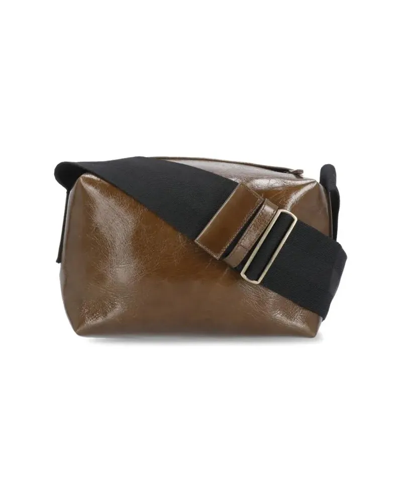 Uma Wang Hobo Bags Leather Shoulder Bag braun Braun