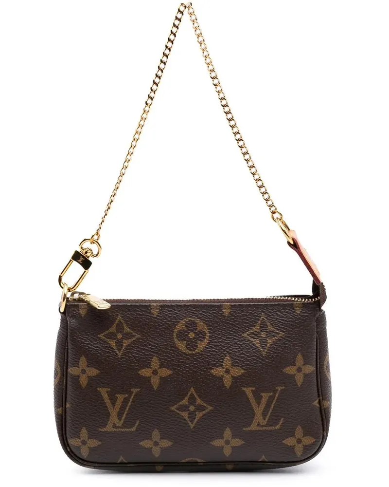 Louis Vuitton Crossbody Bags Monogram Mini Pochette Accessoires braun Braun