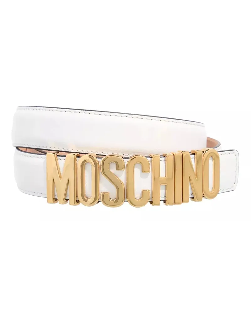 Moschino Gürtel Belts weiß Weiß