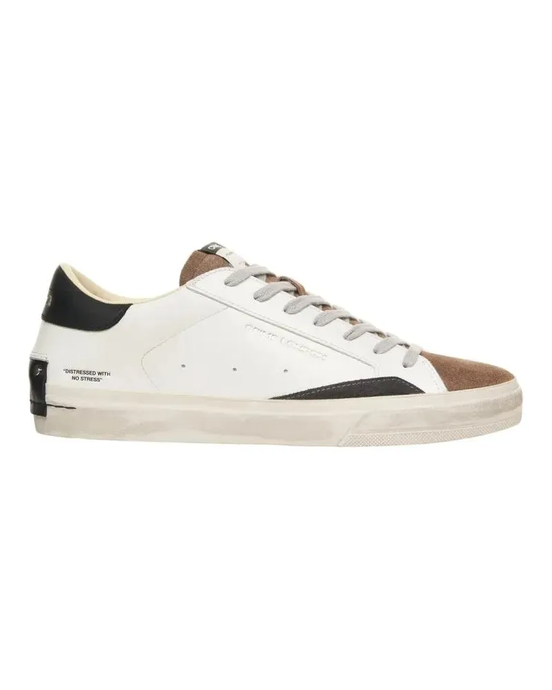 Crime Low-Top Sneaker Distressed' Sneakers weiß Weiß
