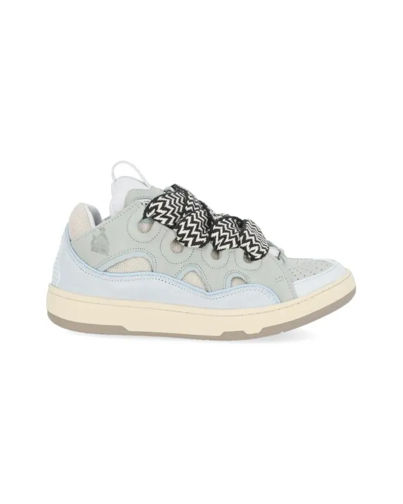 Lanvin Low-Top Sneaker Light Blue Leather Sneakers blau Blau