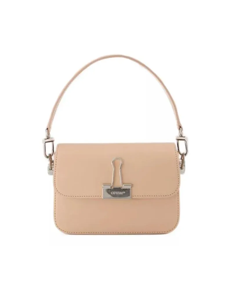 OFF-WHITE Hobo Bags Plain Binder S Crossbody  - Peach/Orange - Leather orange Orange