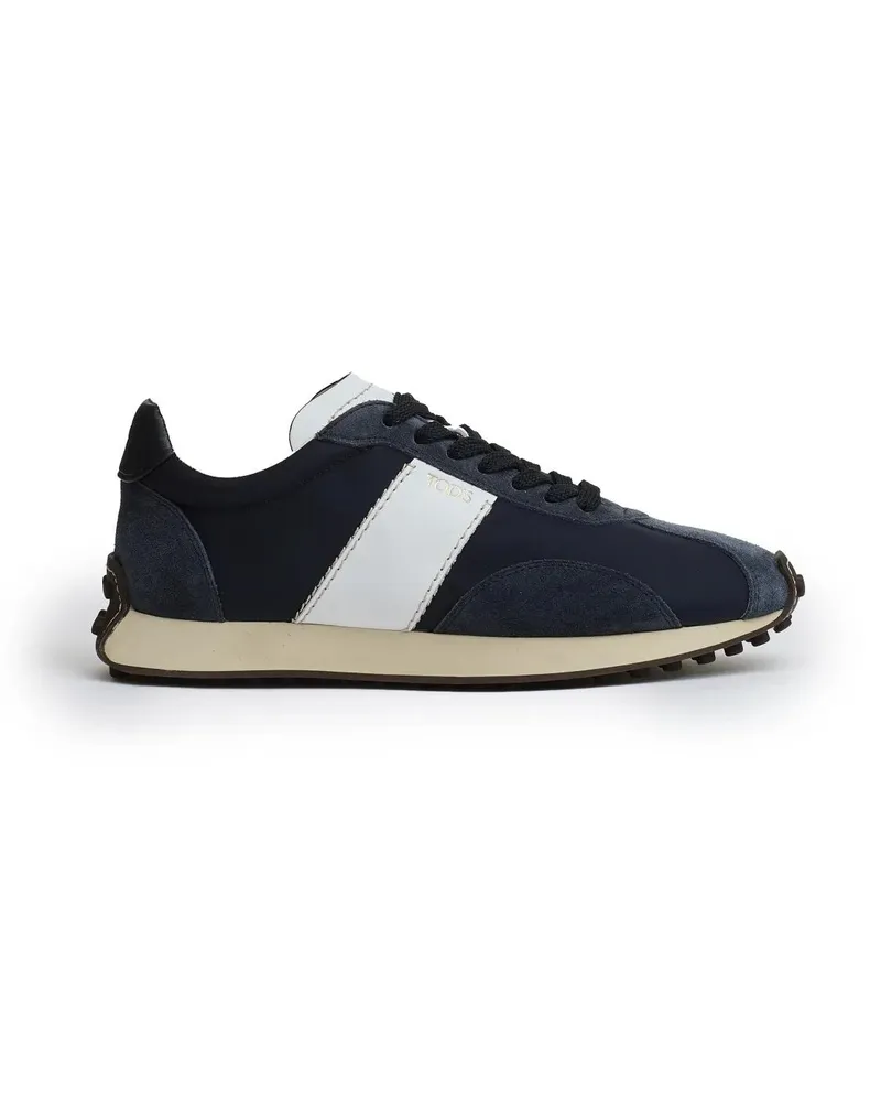 TOD'S Low-Top Sneaker Sneakers Suede Blue And Fabrics blau Blau