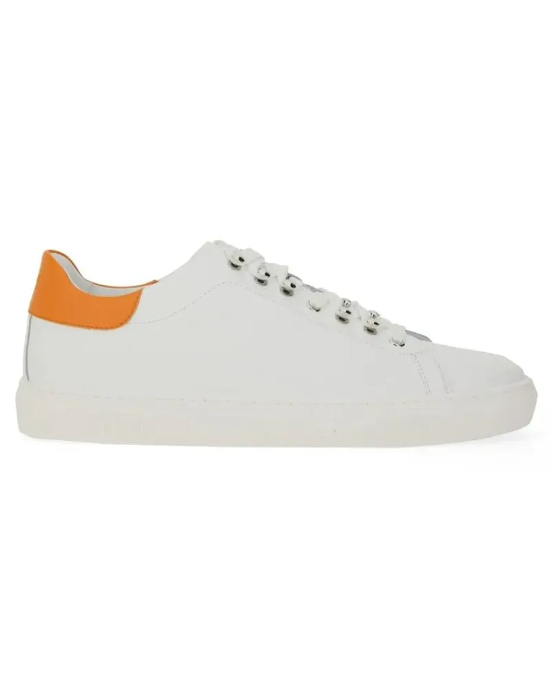Moschino Low-Top Sneaker Leather Sneakers weiß Weiß