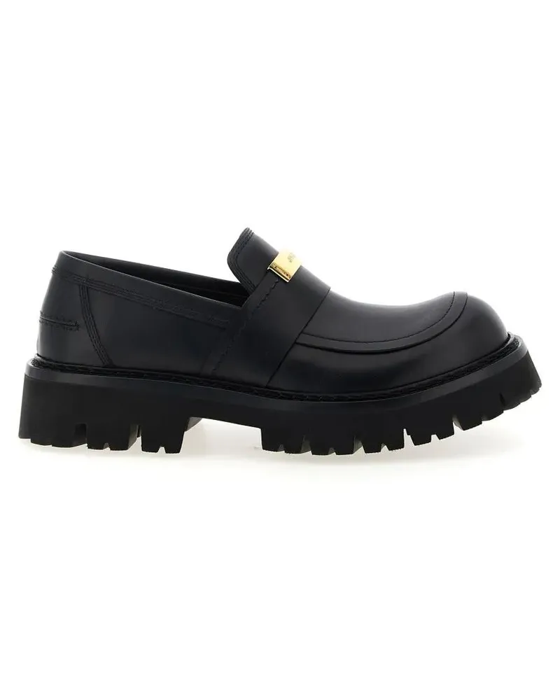 Moschino Loafer Brick' Loafers schwarz Schwarz