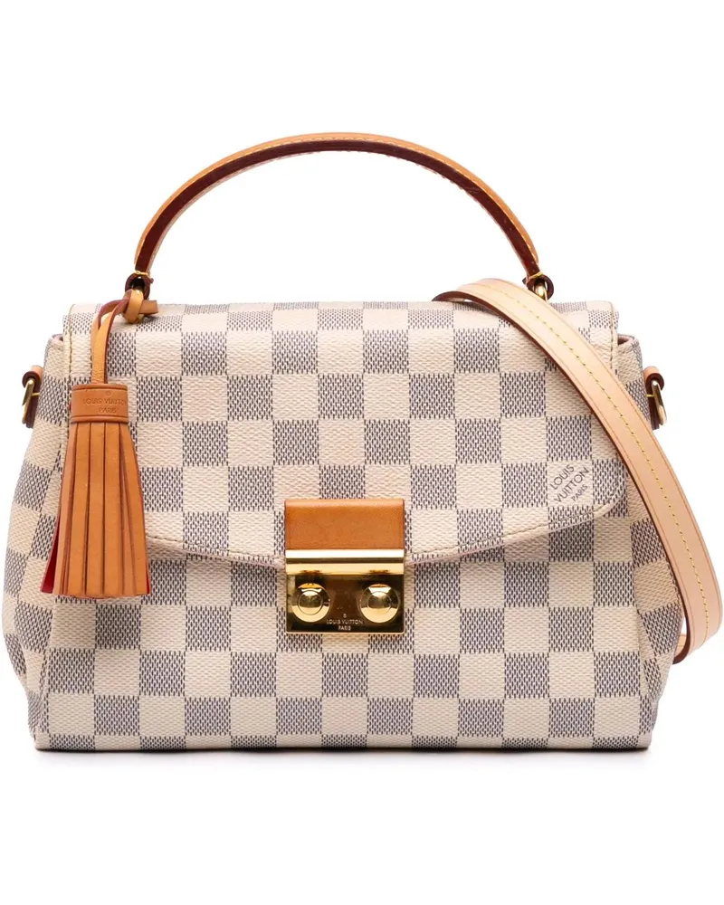 Louis Vuitton Hobo Bags Damier Azur Croisette weiß Weiß