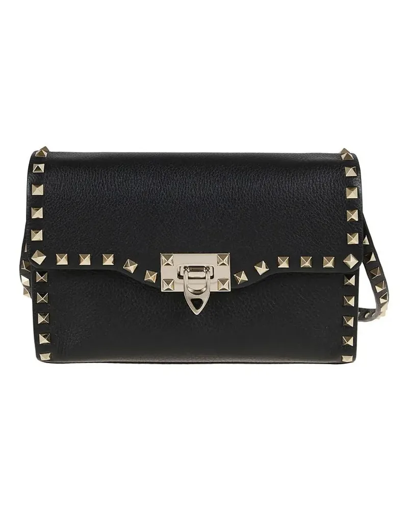 Valentino Garavani Hobo Bags Small Shoulder Bag Rockstud schwarz Schwarz