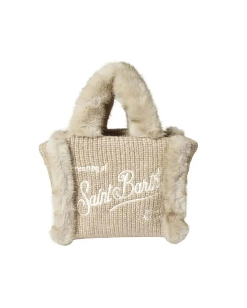 MC2 Saint Barth Hobo Bags Classic Brown Bag With Structured Silhouette beige Beige