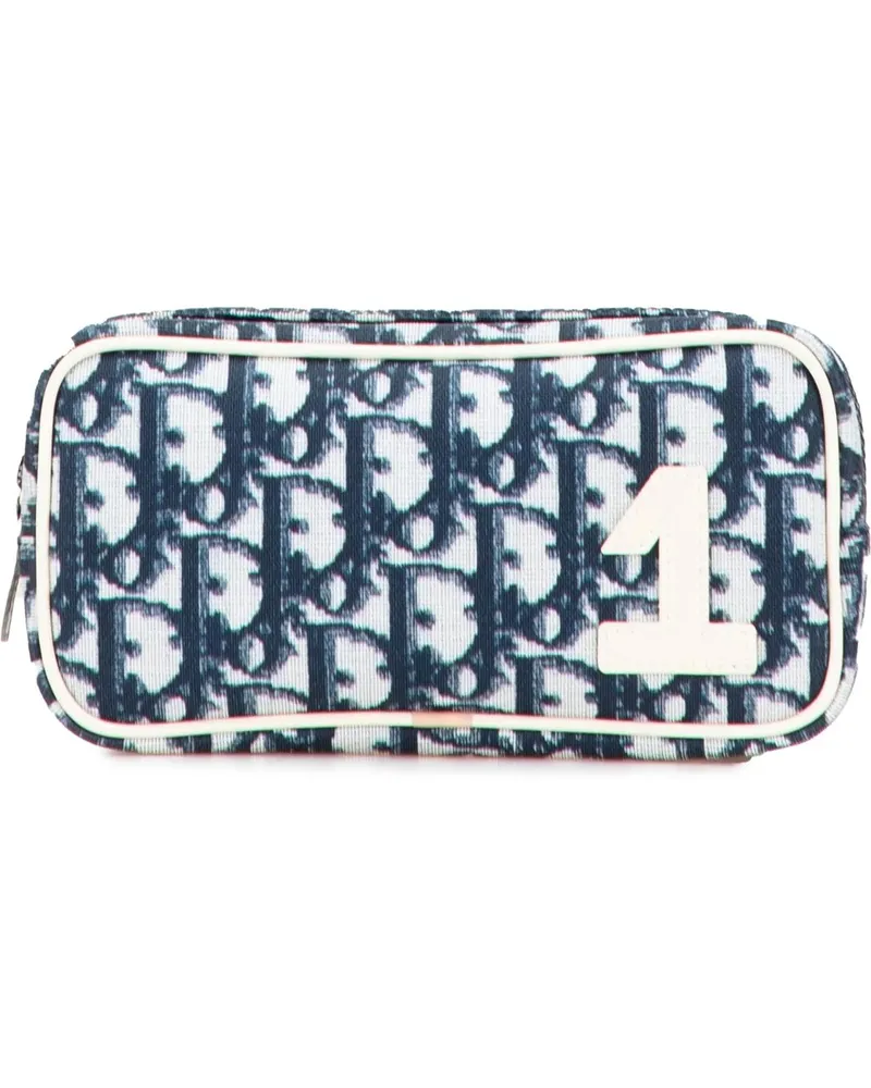 Dior Kosmetiktaschen Diorissimo Trotter Canvas Cosmetic Pouch blau Blau