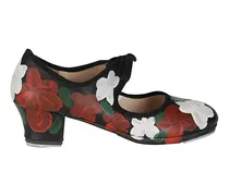 Hohe Schuhe Leather Shoes bunt