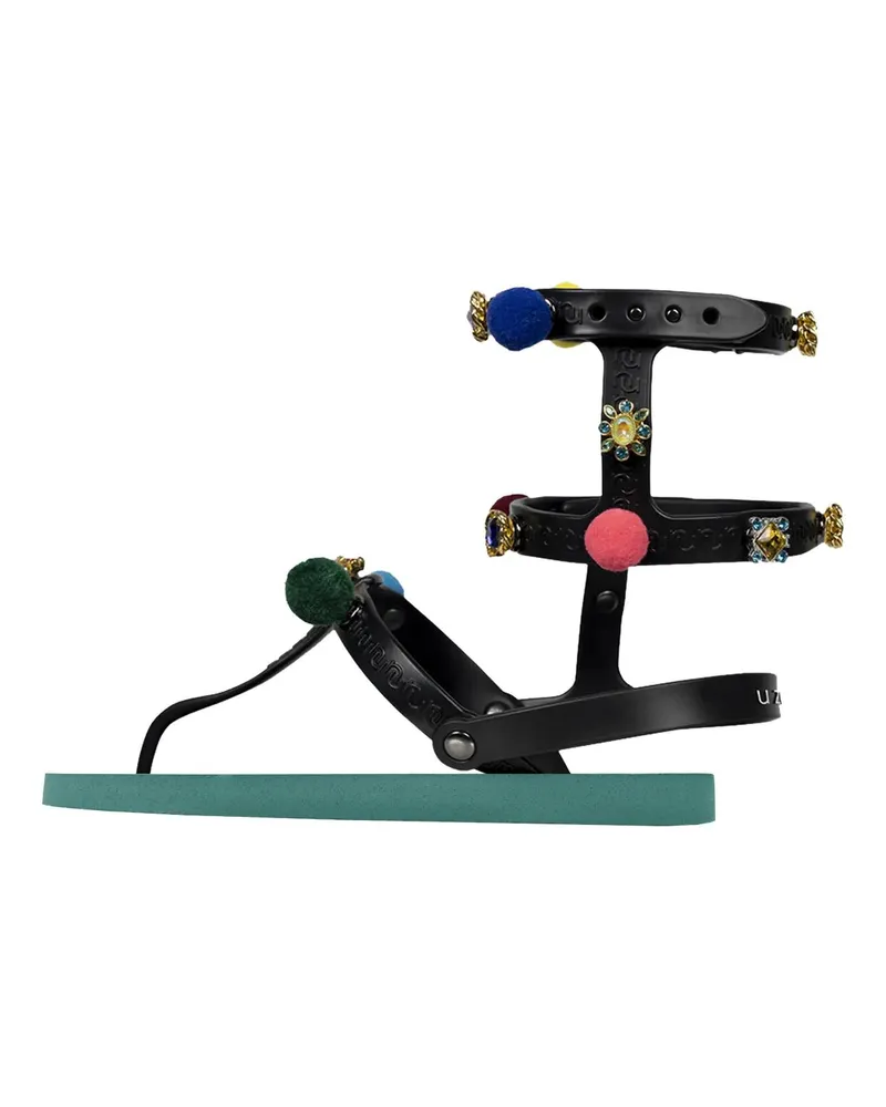 uzurii Slipper & Pantoletten Zehentrenner Mondriaan Colorful Black beige Beige