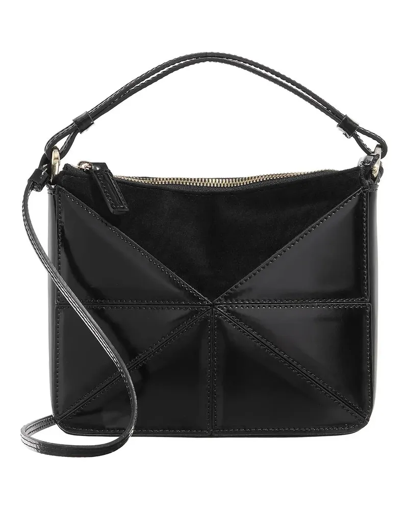 Abro Hobo Bags Handtasche Triangle/ Black/Gold schwarz Schwarz