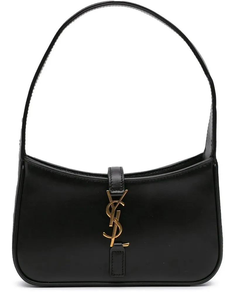 Saint Laurent Hobo Bags 2022 Mini Calfskin Le 5 a 7 Bag schwarz Schwarz