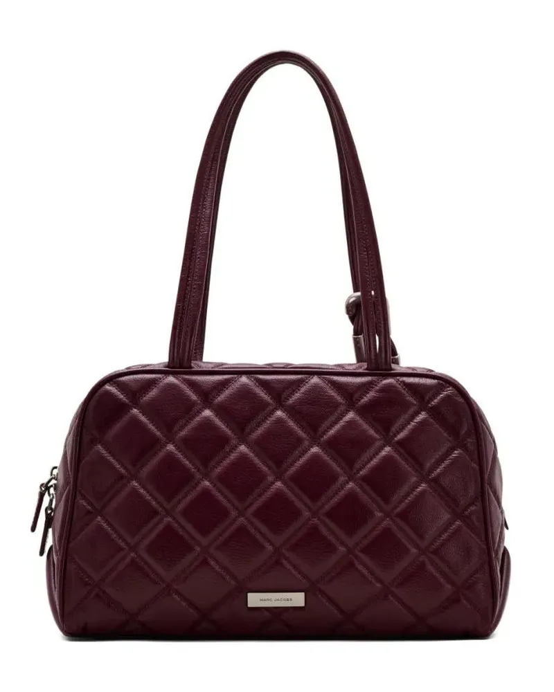 Marc Jacobs Hobo Bags Quilted Burgundy Vitello Leather Shoulder Bag schwarz Schwarz