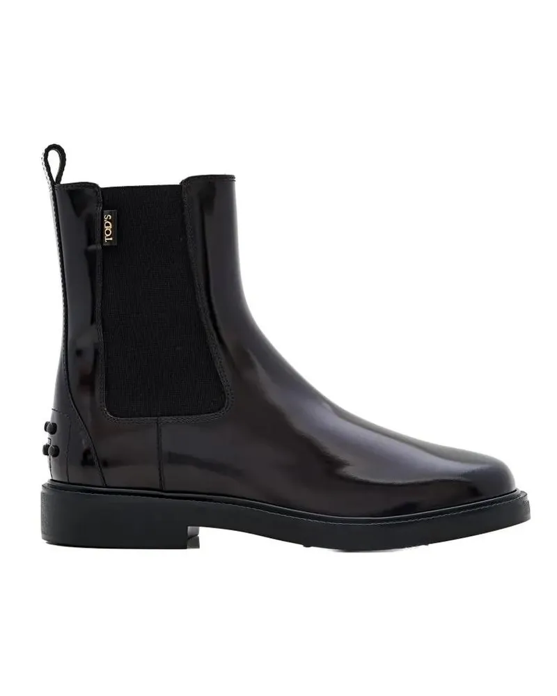 TOD'S Stiefel Leather Chelsea Boots schwarz Schwarz