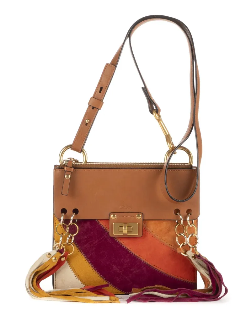 Chloé Crossbody Bags Jane Small Tassel Crossbody braun Braun