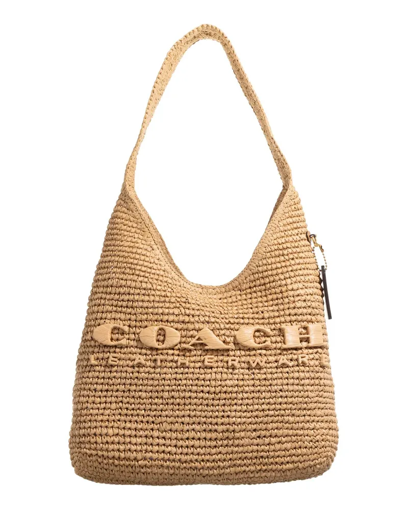 Coach Crossbody Bags Straw Bk 28;Brass/Nat beige Beige