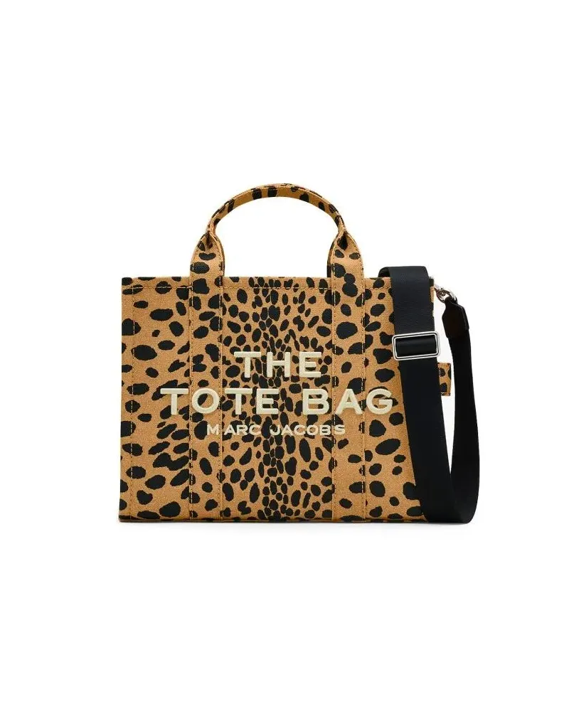 Marc Jacobs Shopper & Totes Animal Print Cotton Tote Bag With Embroidered Logo braun Braun