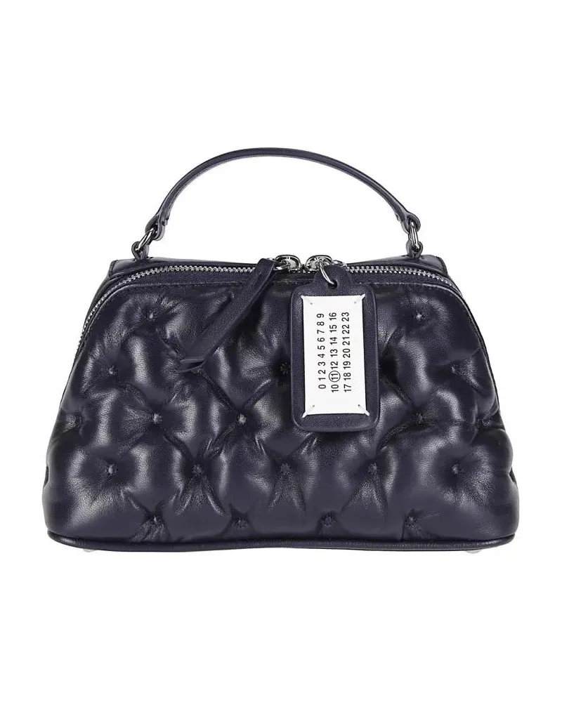 Maison Margiela Hobo Bags Quilted Nappa Leather Shoulder Bag grau Grau