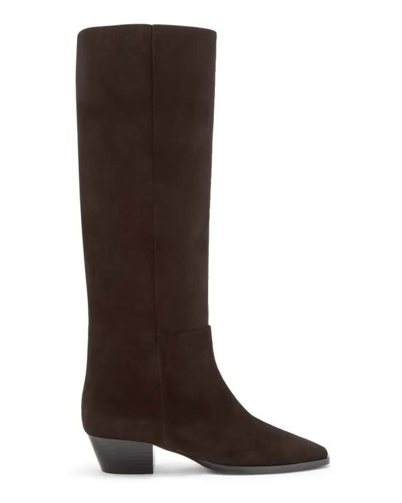 aeyde Stiefel Mid-Calf Cow Suede Leather Boots braun Braun
