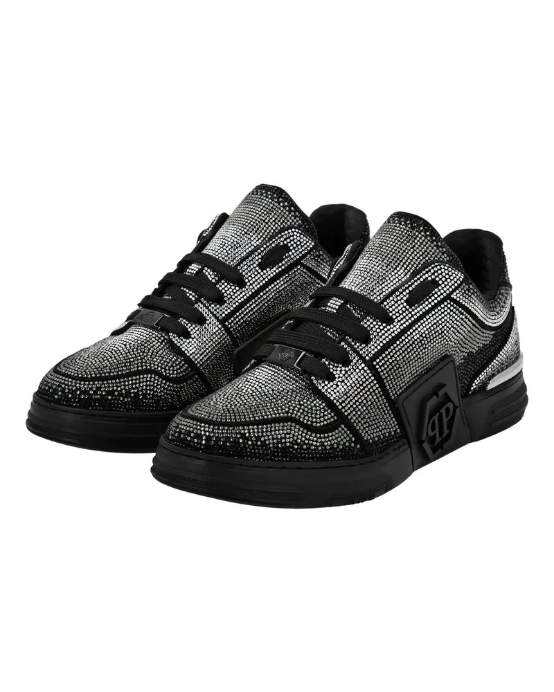 Philipp Plein Low-Top Sneaker Sneaker Hexagon Mit Schmucksteinen braun Braun