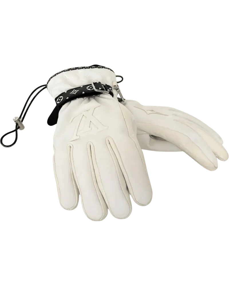 Louis Vuitton Crossbody Bags  LV Snow Ski Handschuhe Wei� M77883 / weiß Weiß