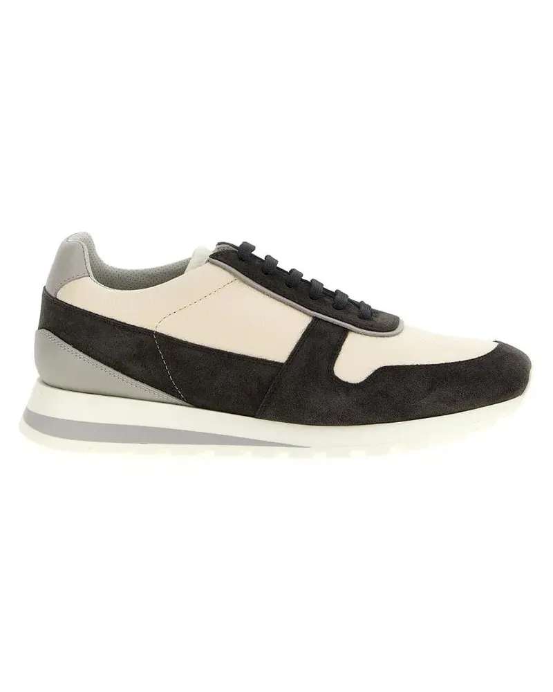 Brunello Cucinelli Low-Top Sneaker Leather Suede Sneakers beige Beige