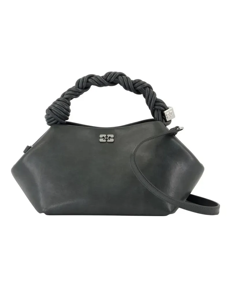 Ganni Hobo Bags Bou Small Crossbody - Leather - Grey grau Grau