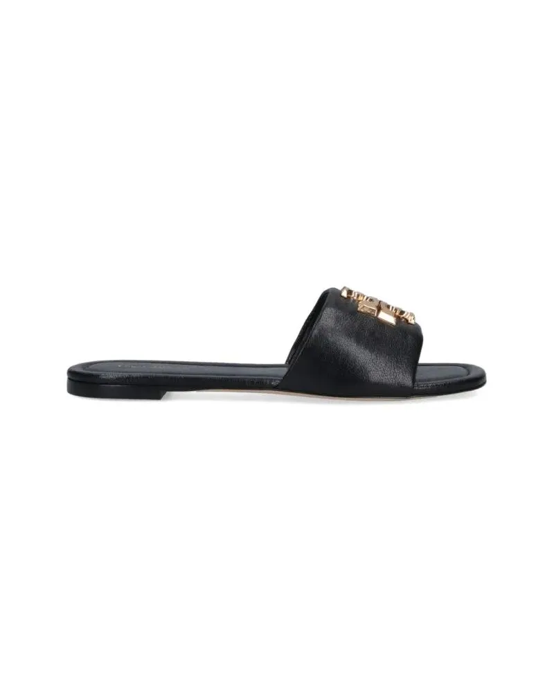 Tory Burch Sandalen Slide Sandals "Eleanor" – Black schwarz Schwarz