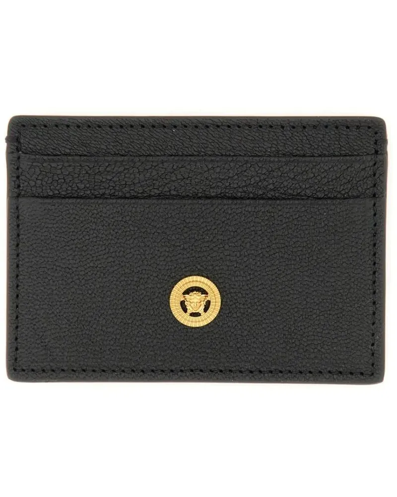 Versace Portemonnaies Card Case "Jellyfish" Biggie schwarz Schwarz