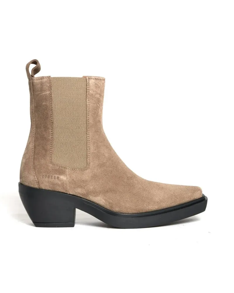 Copenhagen Stiefel Texano Camoscio Taupe braun Braun