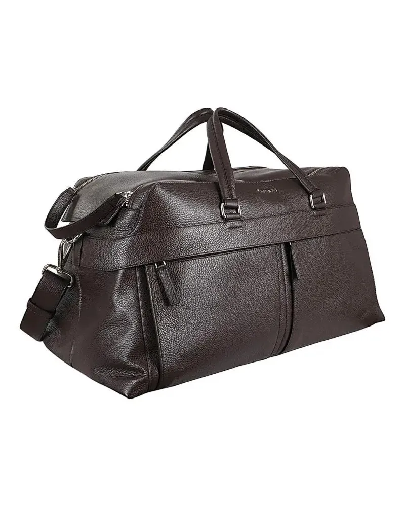 Orciani Hobo Bags Micron Leather Shoulder Bag schwarz Schwarz