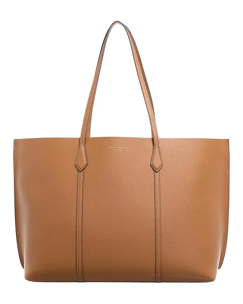 Tory Burch Shopper & Totes Structured Brown Leather Tote With Refined Details braun Braun