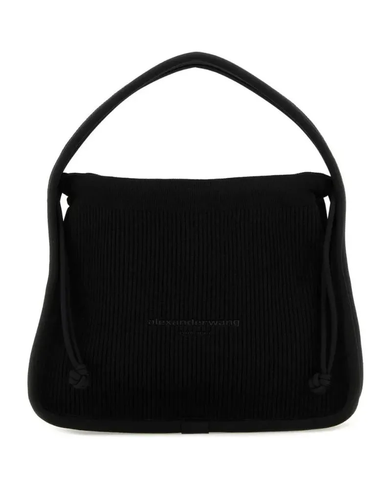 Alexander Wang Crossbody Bags Structured Black Bag With Smooth Texture And Clean schwarz Schwarz