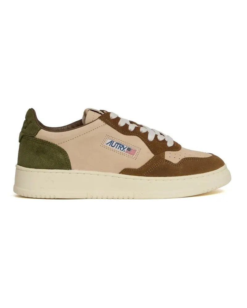 AUTRY Low-Top Sneaker Medalist Low Tricolor Suede Sneakers beige Beige