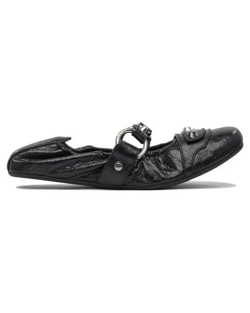 Balenciaga City" Ballet Flats schwarz Schwarz