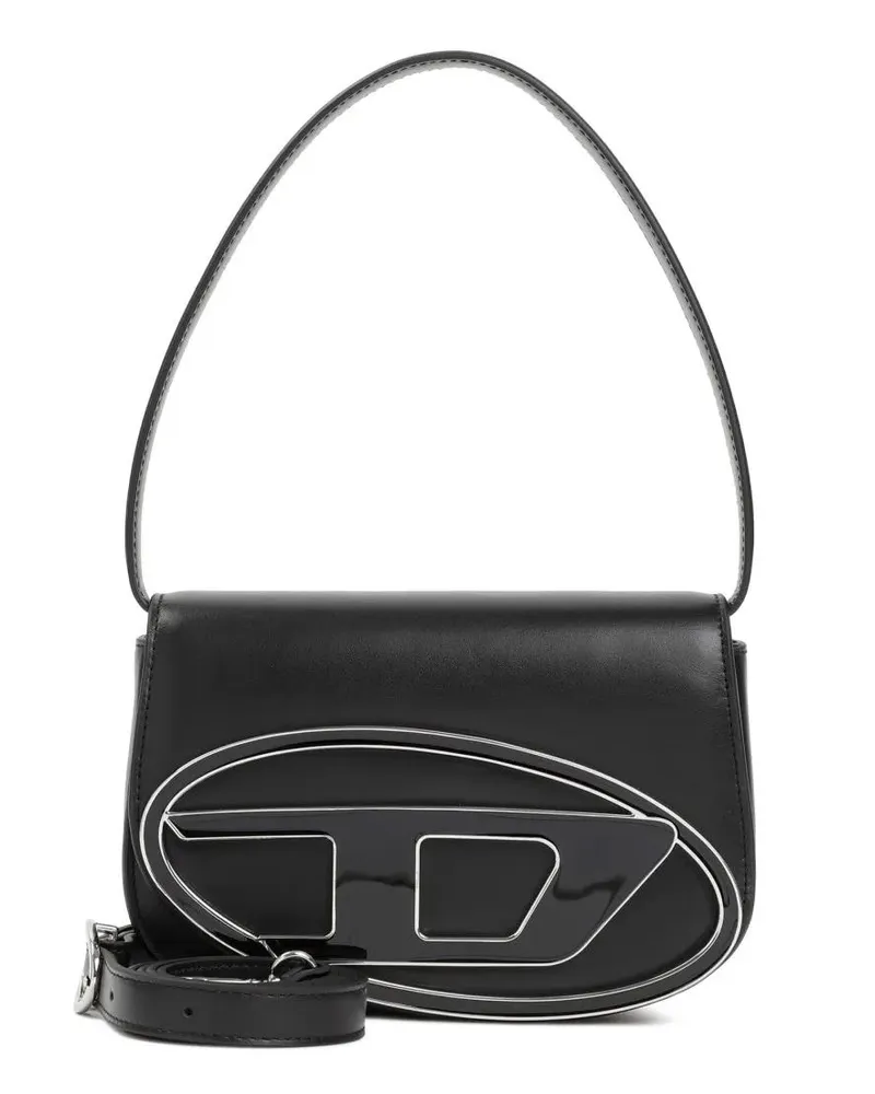 Diesel Crossbody Bags 1Dr Leather Handbag schwarz Schwarz