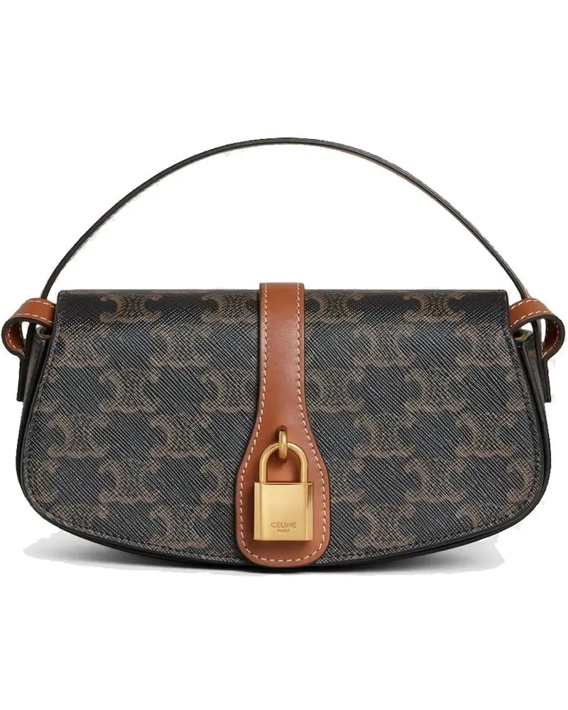 Celine Crossbody Bags  Triomphe Tabou Shoulder Bag braun Braun