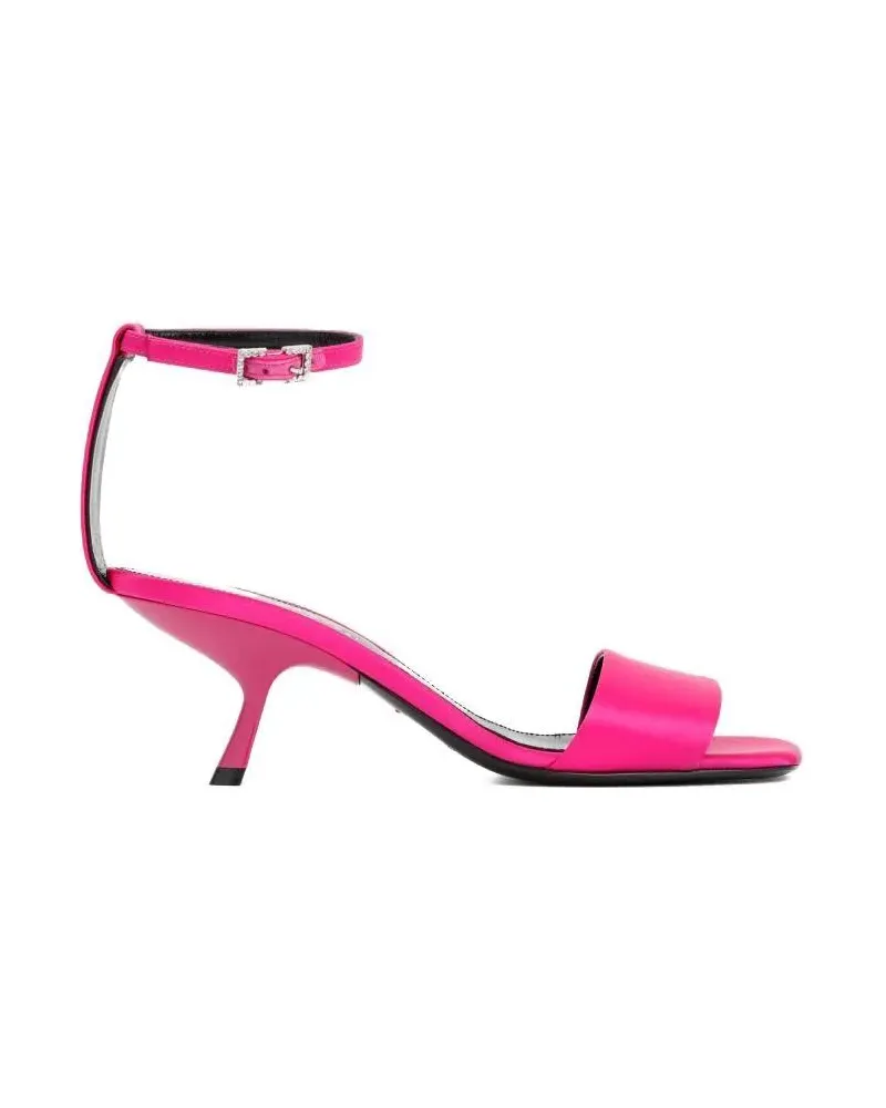 Sergio Rossi Sandalen Magenta Satin Sandals pink Rosa