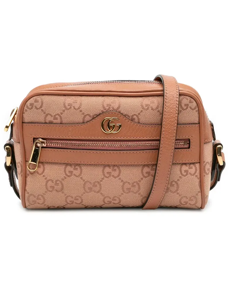 Gucci Hobo Bags Mini GG Canvas Ophidia Crossbody rosa Gold