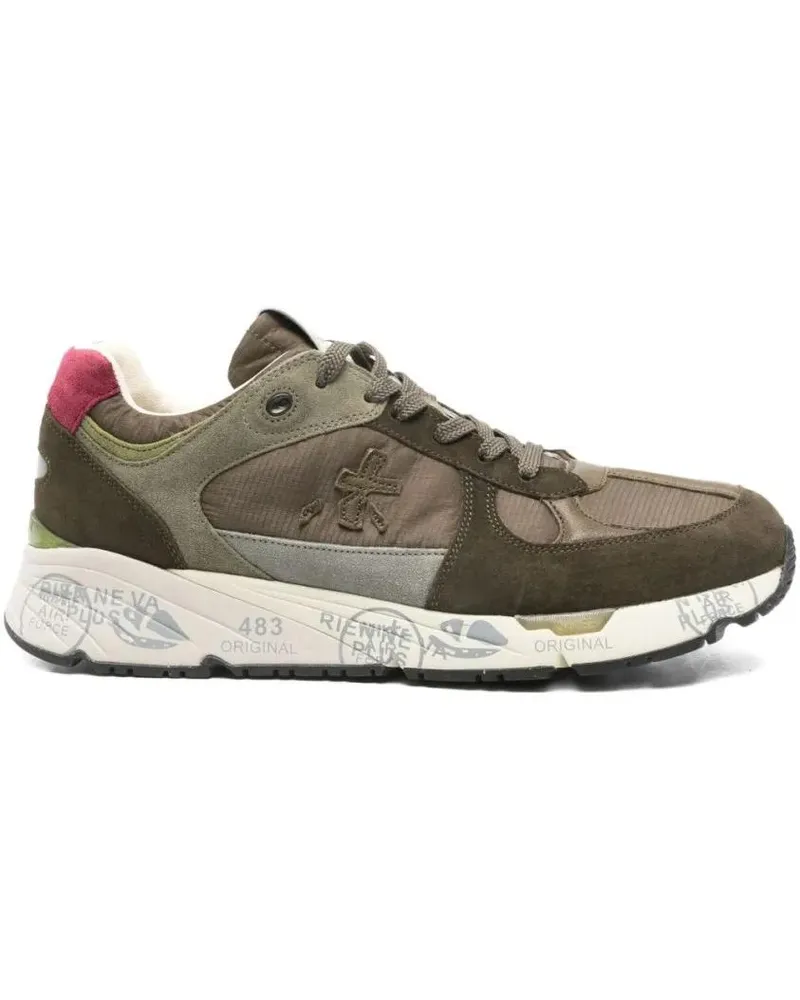Premiata Low-Top Sneaker Premium Green Leather Sneakers grün Grün