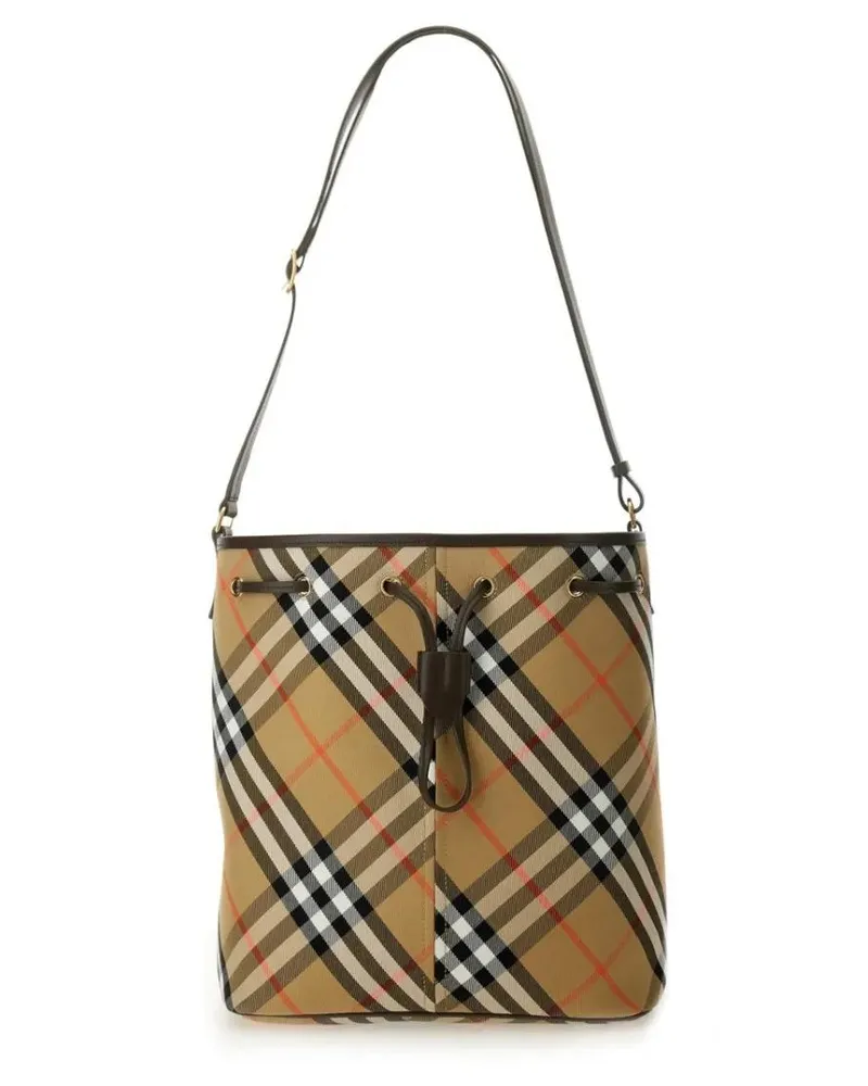 Burberry Beuteltaschen Check Bucket Bag braun Braun