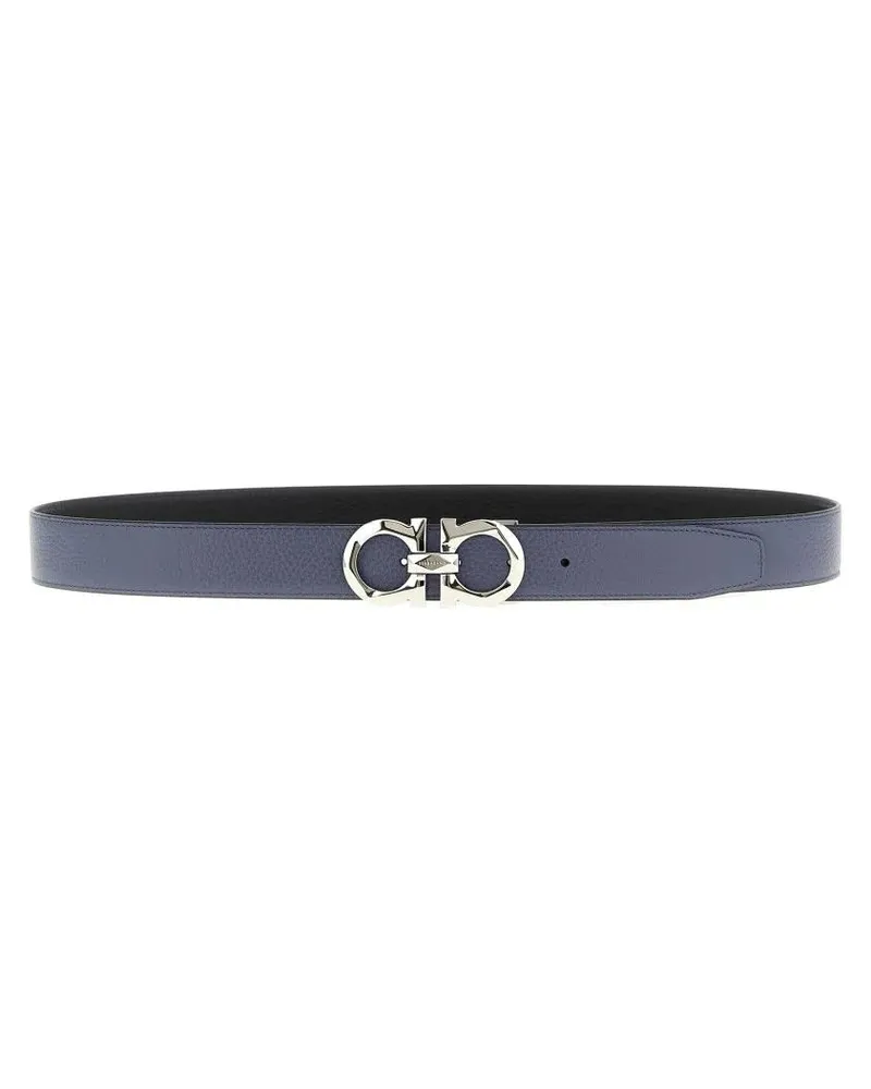 Ferragamo Gürtel 'Gancini' Reversible Belt grau Grau